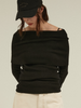 two piece off shoulder knit
