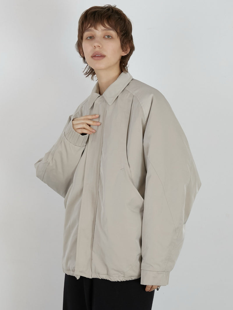 zip puff blouson