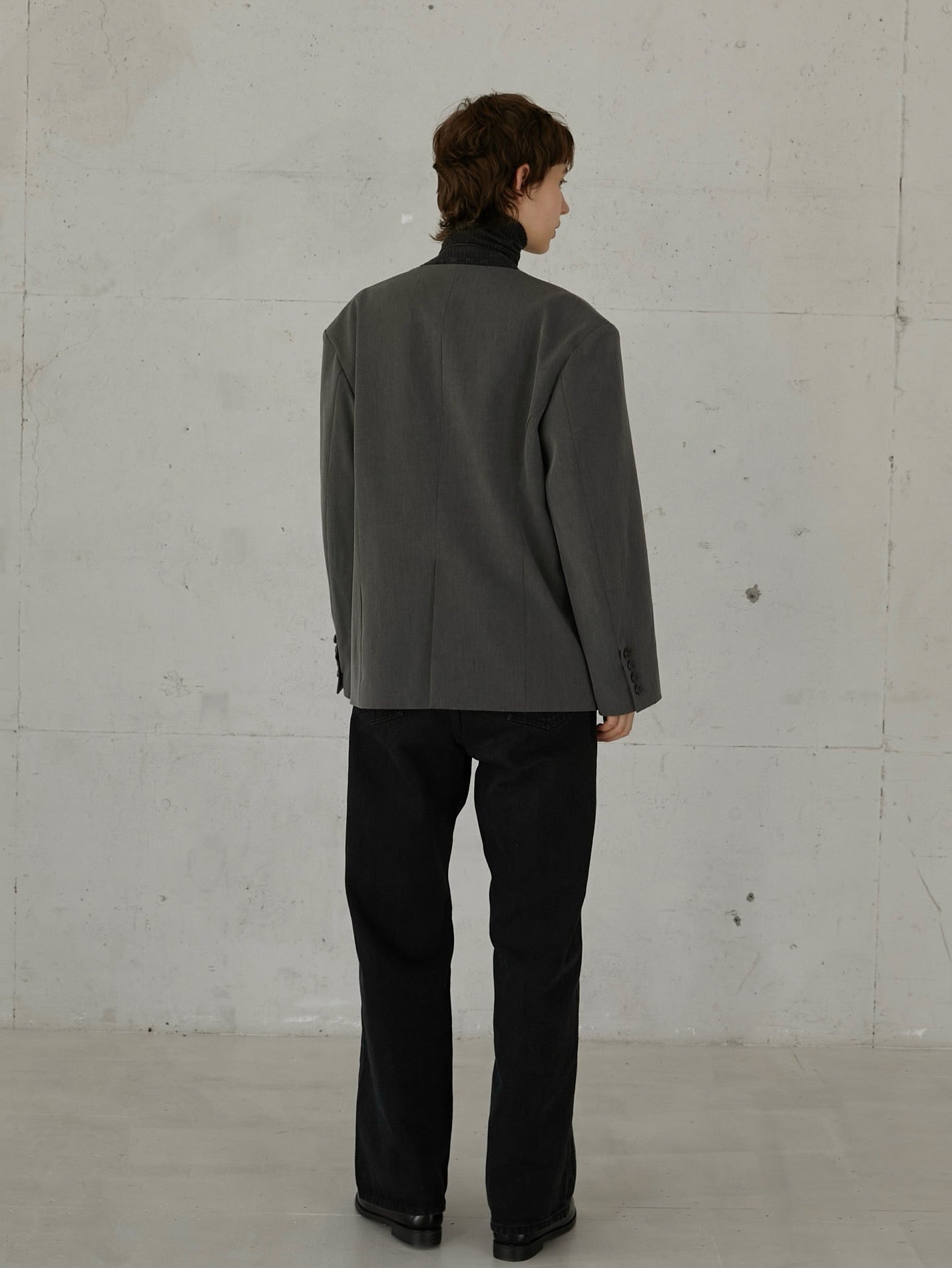 no collar hole jacket – LA PEAU DE GEM