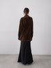 no slit satin skirt
