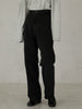 high waist straight denim pants