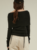 two piece off shoulder knit