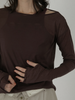 two piece sheer long tee