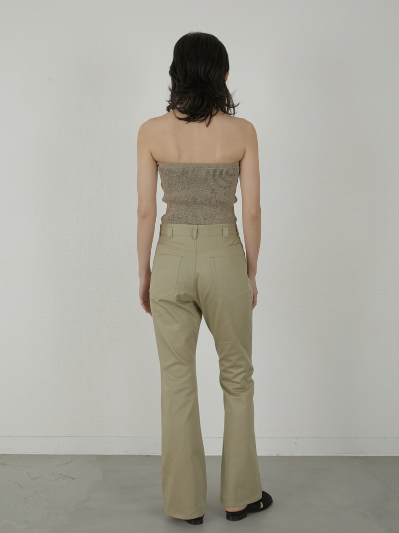 lapeaudegem 新作チノパン 36サイズ chino flare pants – LA PEAU DE GEM