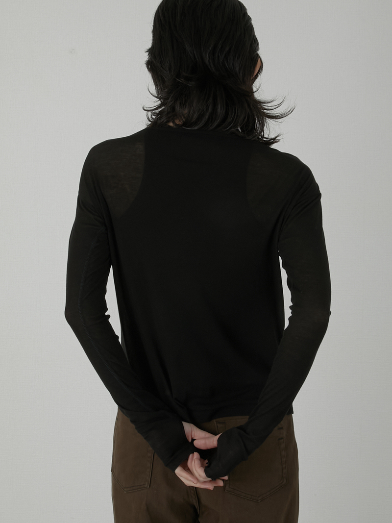 two piece sheer long tee