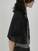 sheer short cardigan