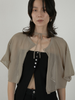 sheer short cardigan
