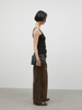 high waist straight denim pants
