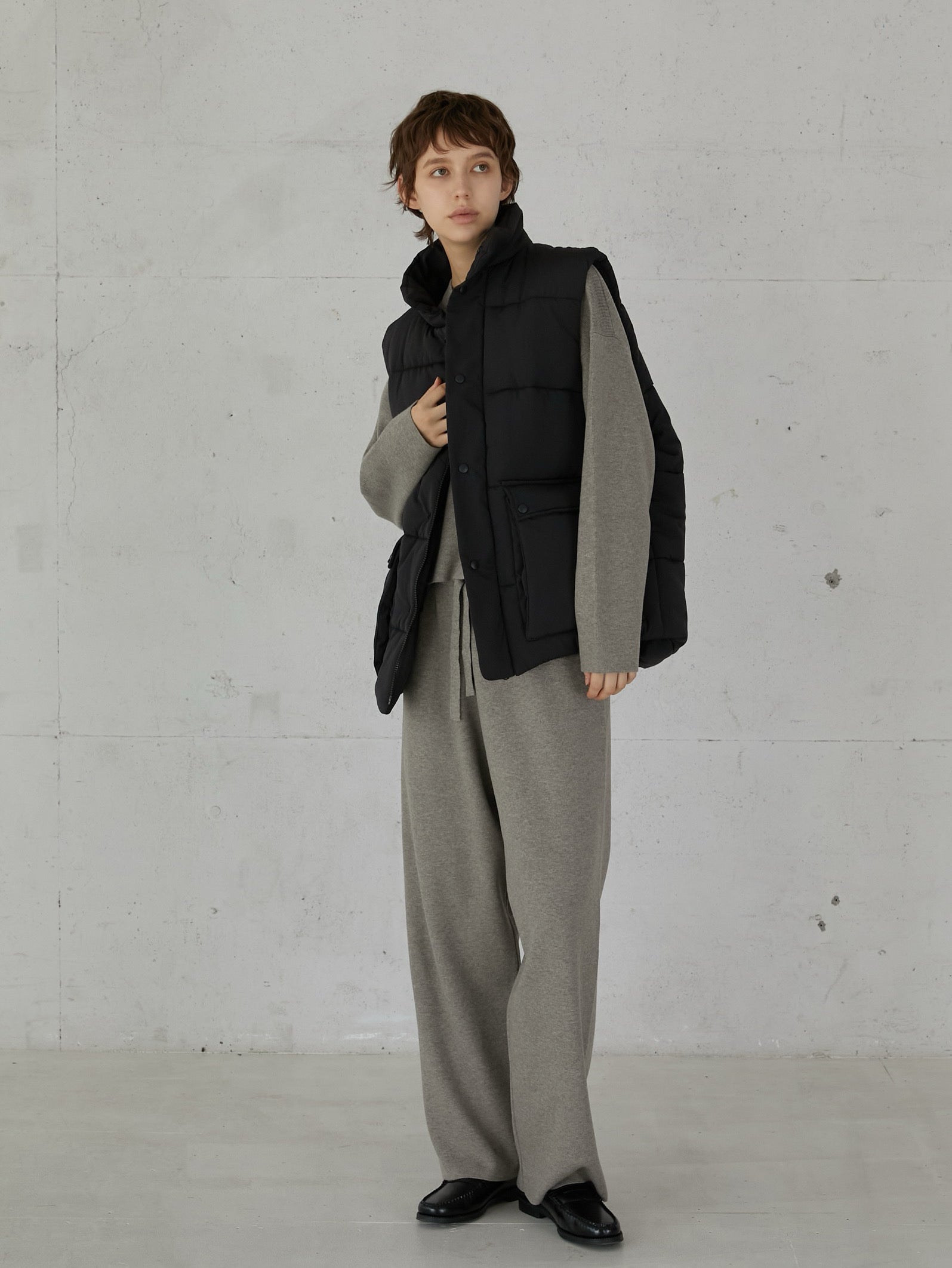 antipilling knit pants – LA PEAU DE GEM