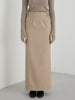 cinched waist long skirt