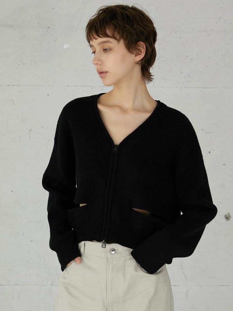fake pocket cardigan