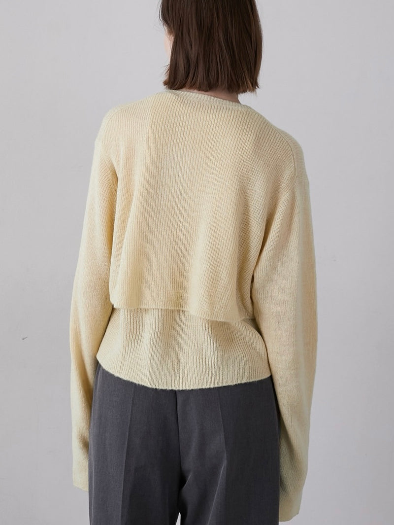 mohair like two piece knit