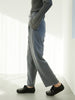 three tuck tapered pants