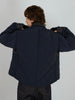 denim quilting blouson