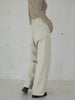 high waist straight twill pants