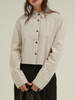 stripe cropped shirt
