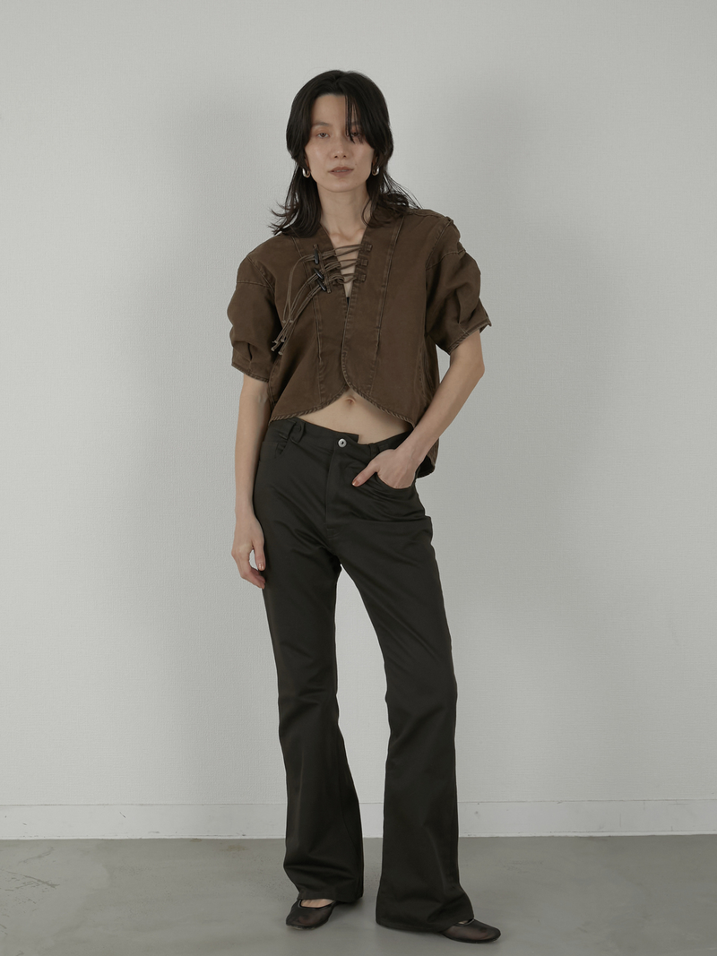 toggle blouse – LA PEAU DE GEM toggle blouse – LA PEAU DE GEM