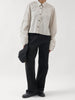 stripe cropped shirt