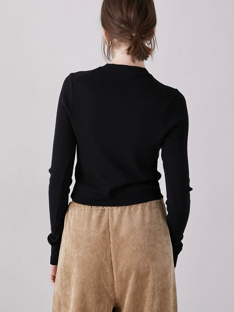 washable full button knit