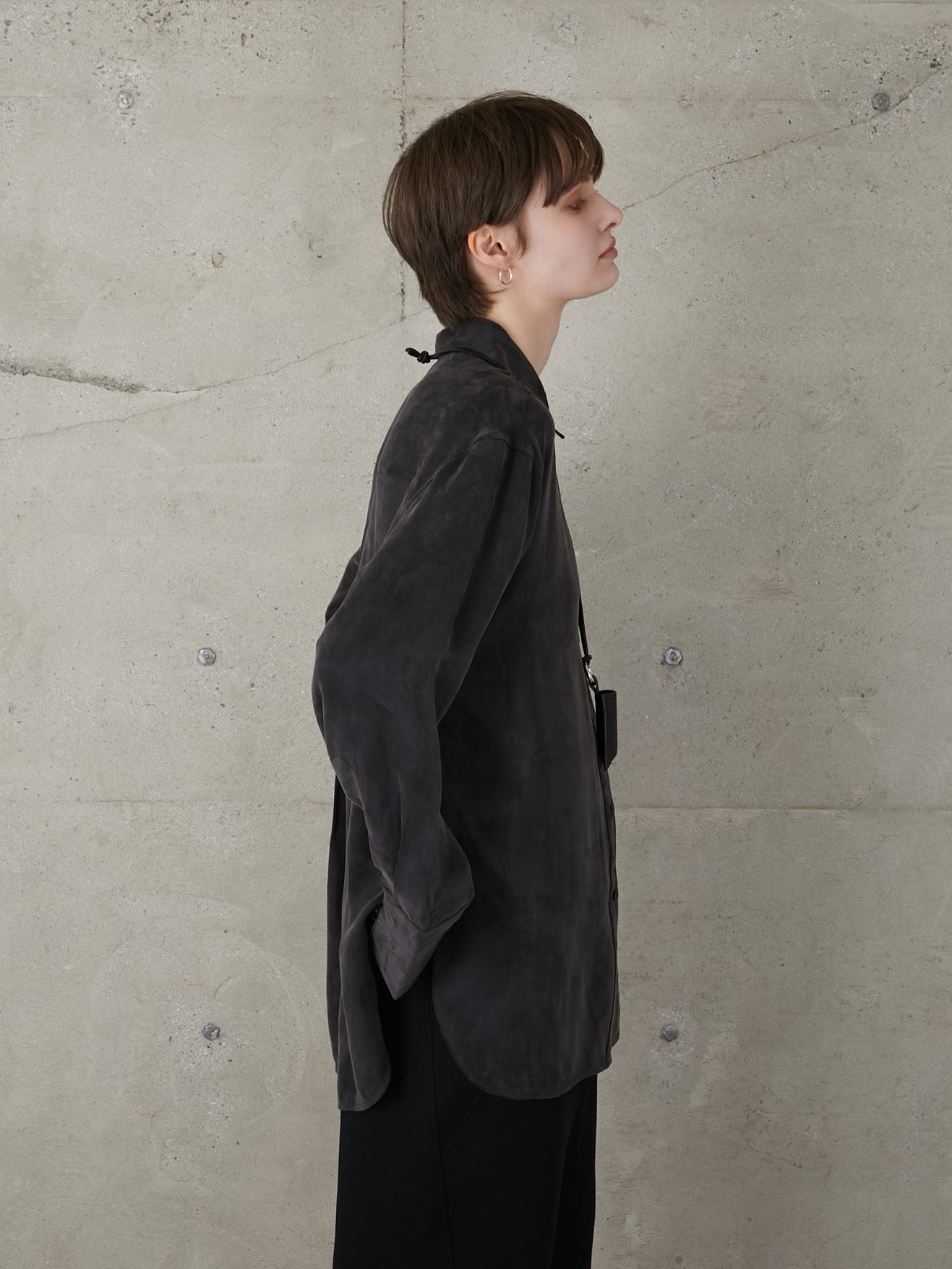 ブラウス シャツ 「LA PEAU DE GEM」soft rayon shirt/ソフトレーヨンシャツ レディース la peau de gem ブラウス シャツ 「LA PEAU DE GEM」soft rayon