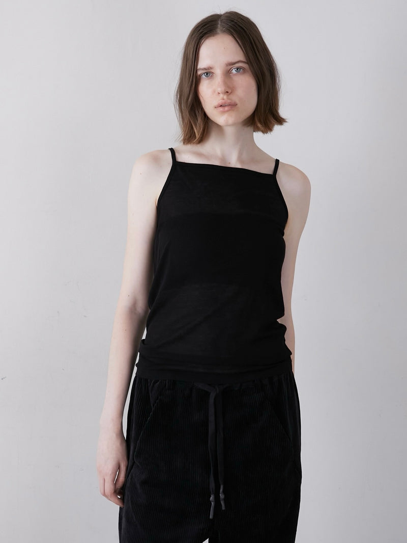 [8/21発売]two piece sheer rib tee