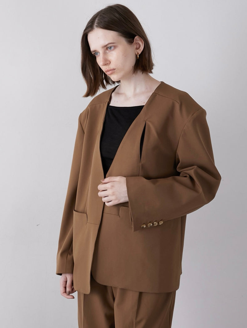 no collar hole jacket
