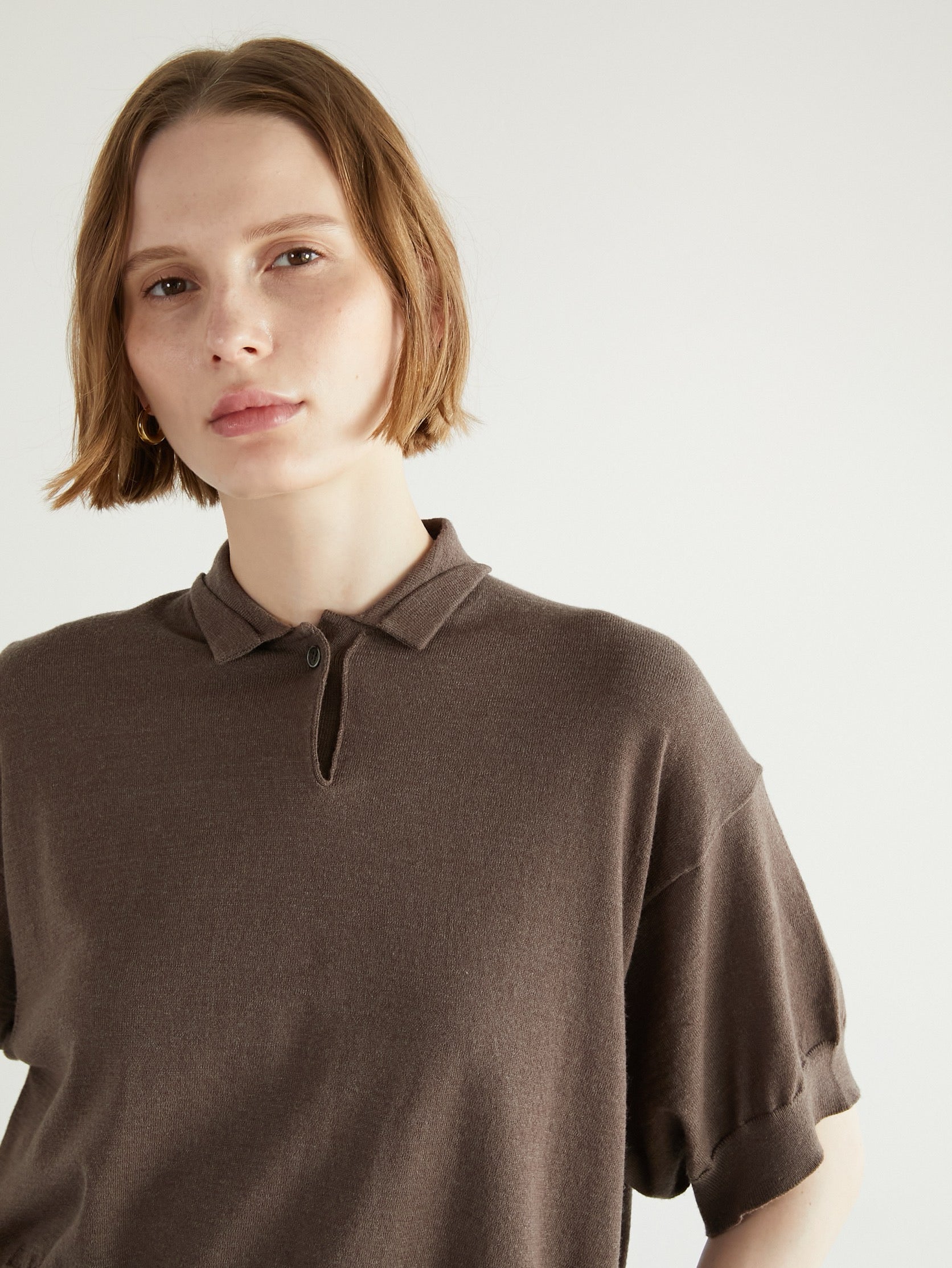 halfsleeve polo knit – LA PEAU DE GEM