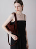 double shoulder suede bag[suede]