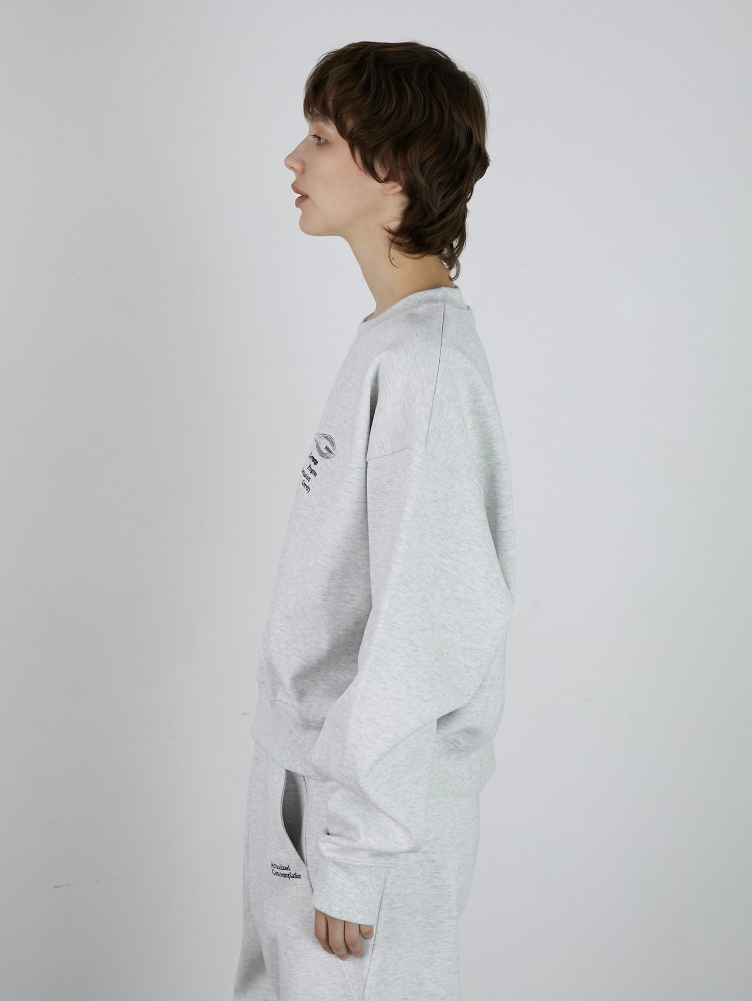 トップス lapeaudegem leverage sweat LA PEAU DE GEM（ラポドゥジェム）の「【LA PEAU DE GEM】leverage