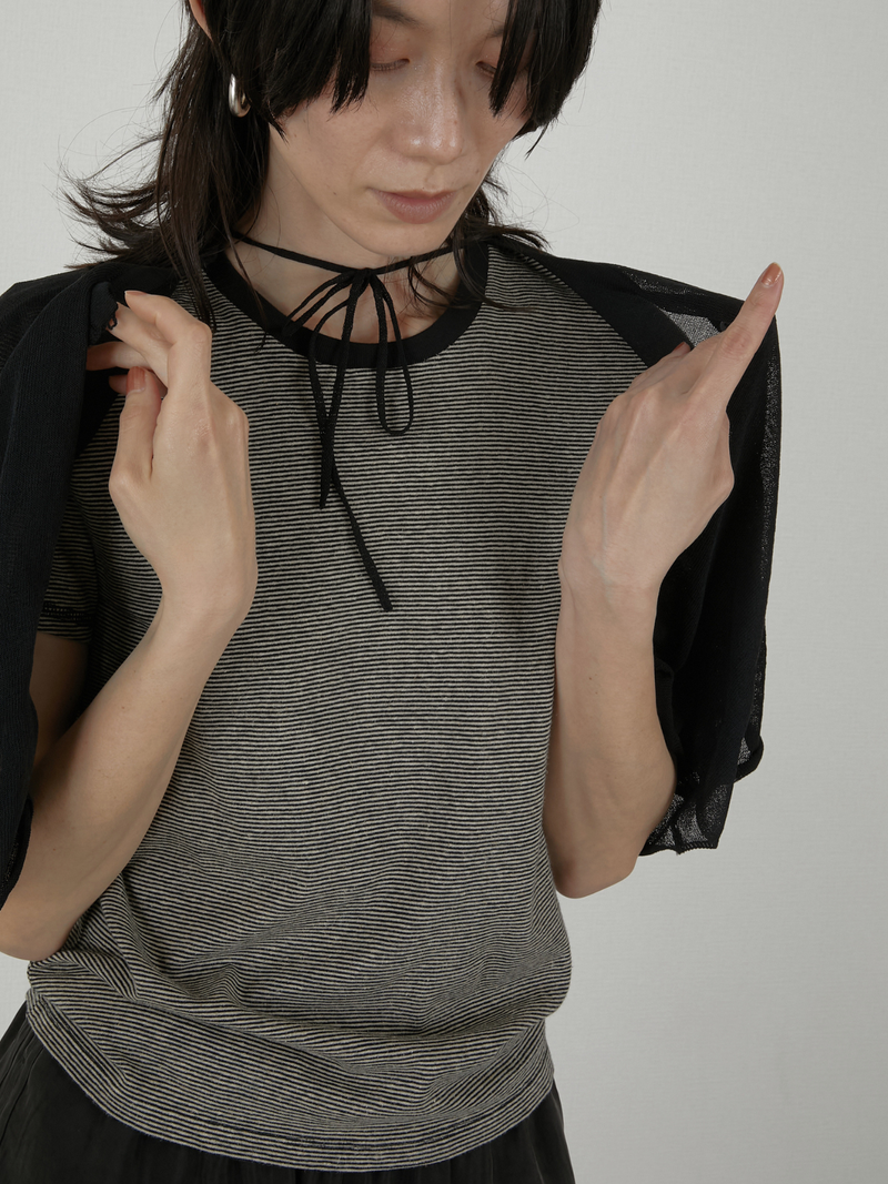 sheer short cardigan