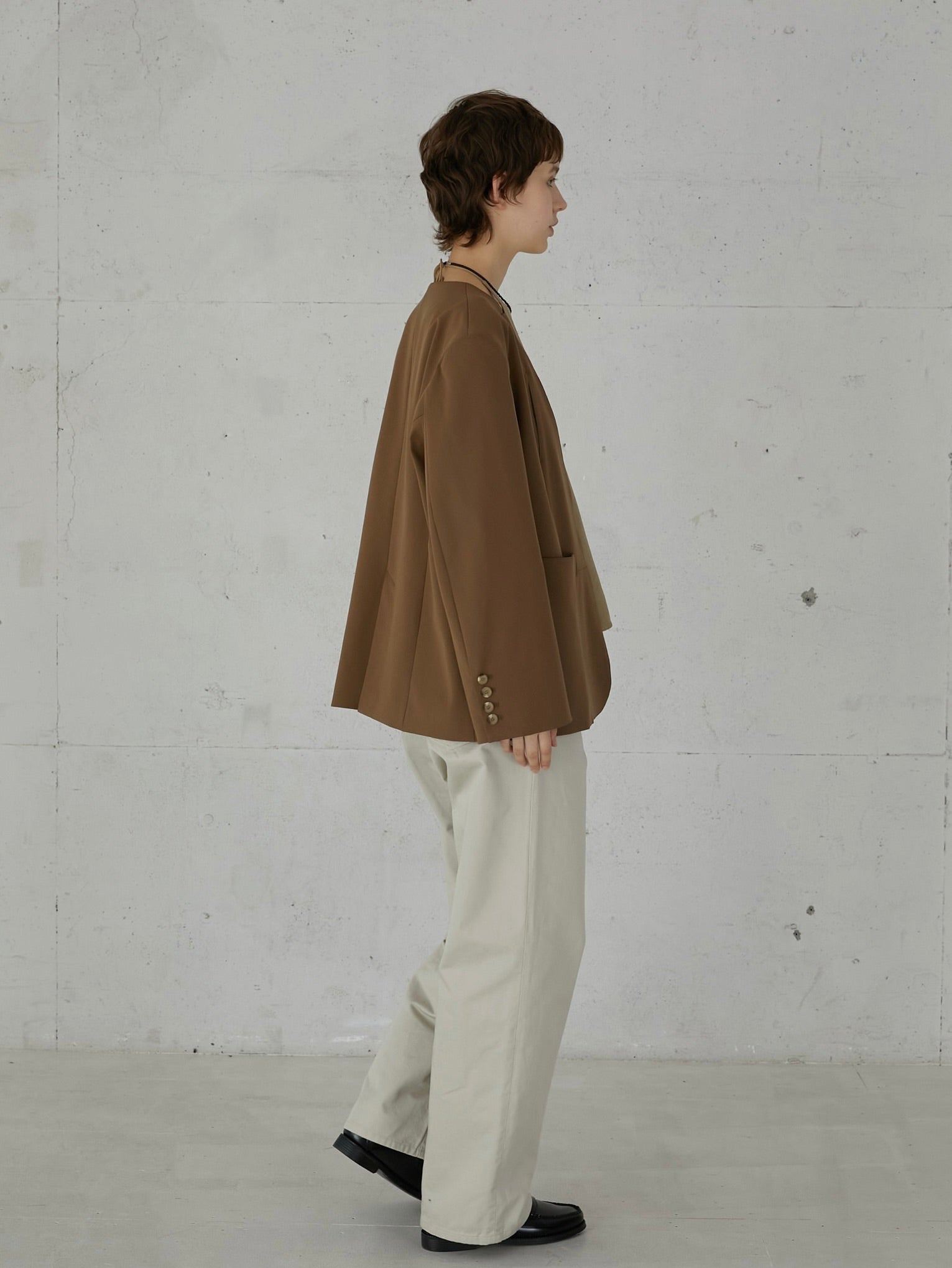 no collar hole jacket – LA PEAU DE GEM