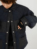 denim quilting blouson