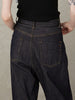 [予約]high waist straight denim pants