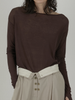 two piece sheer long tee
