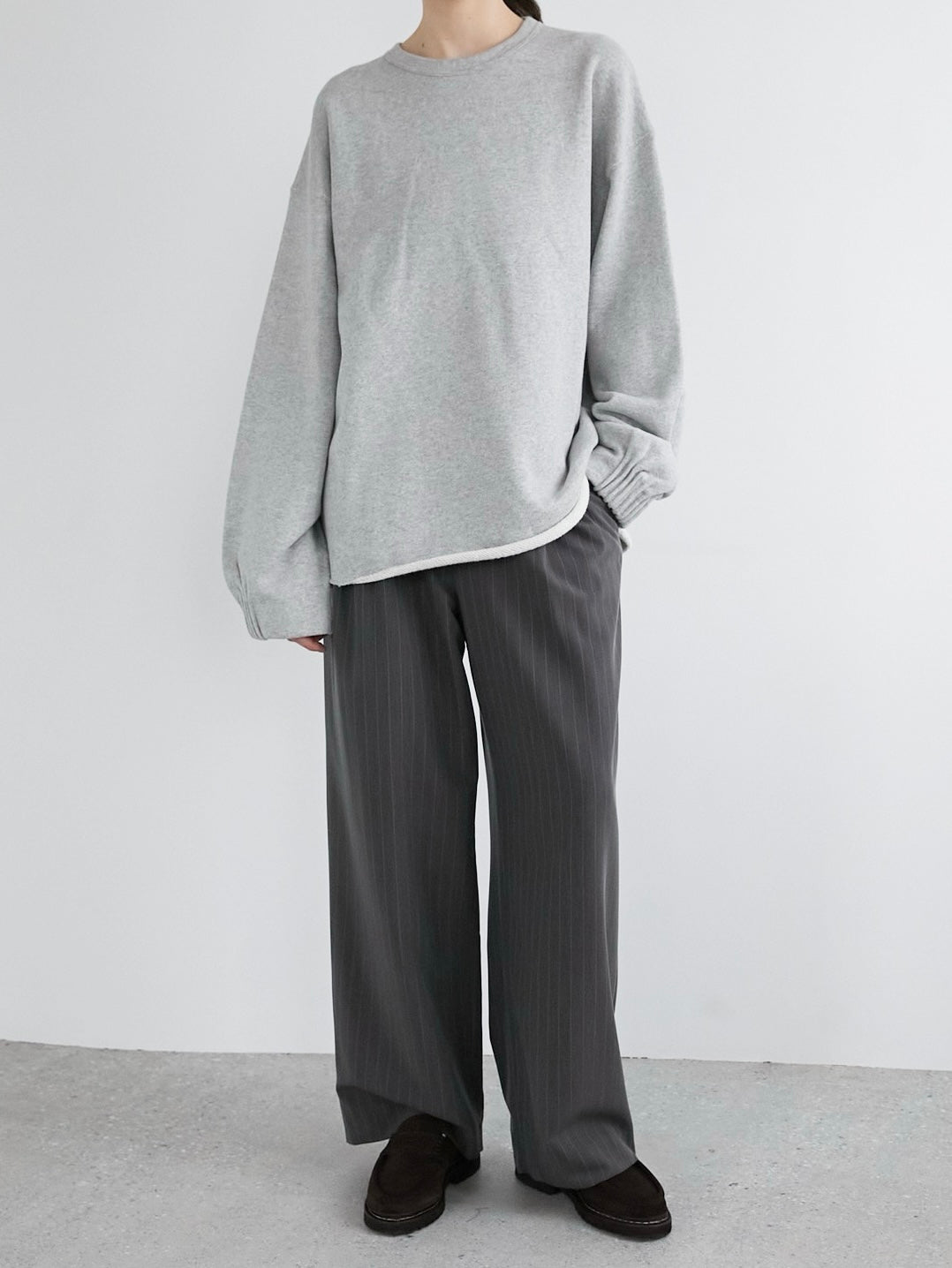 SALE]pinstripe slacks – LA PEAU DE GEM
