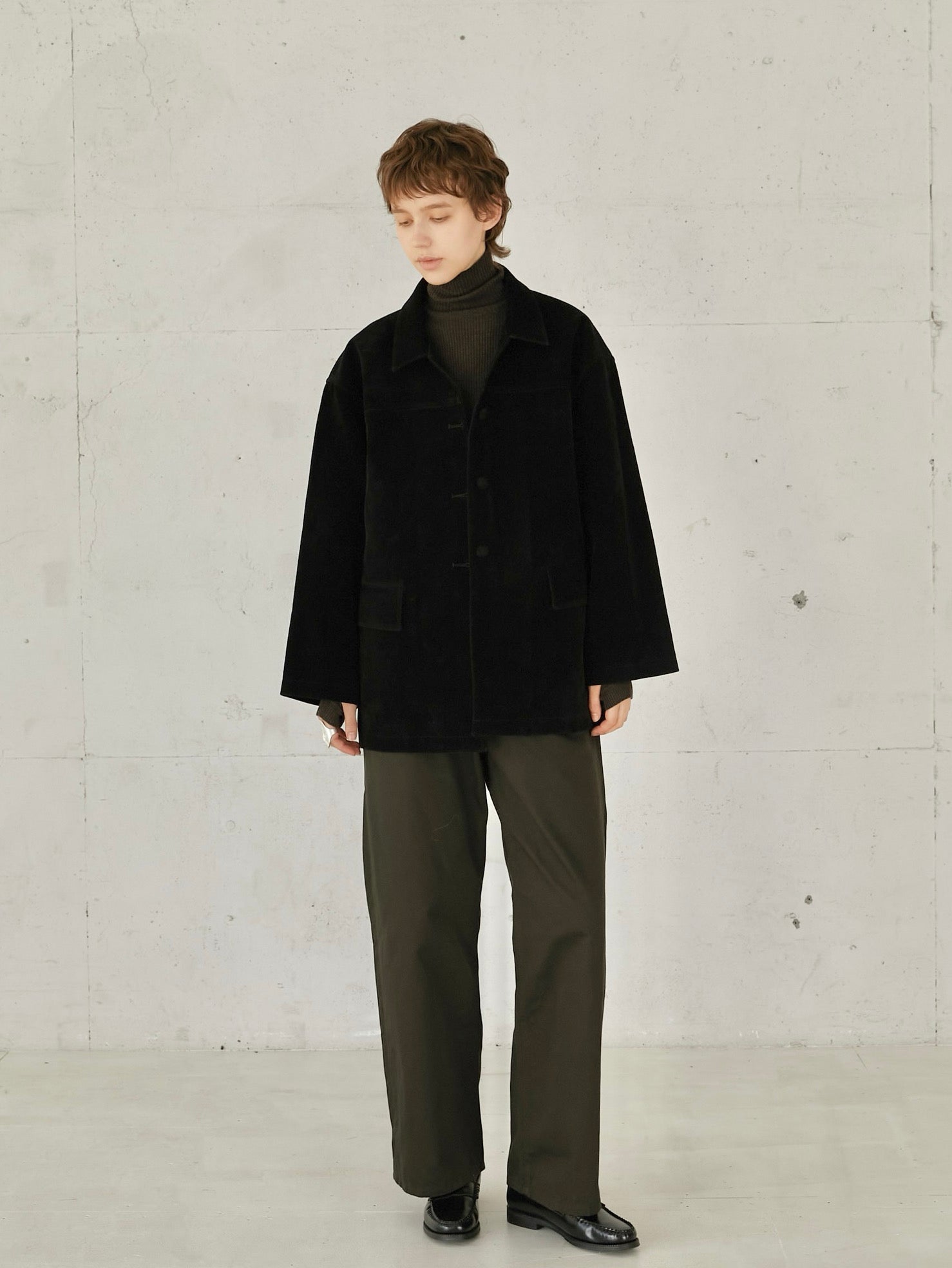 eco suede coverall – LA PEAU DE GEM