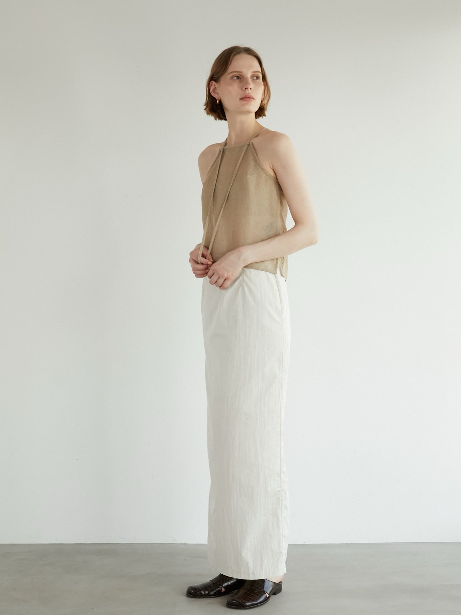トップス LA PEAU DE GEM two piece linen like top two piece linen like tops – LA PEAU DE GEM