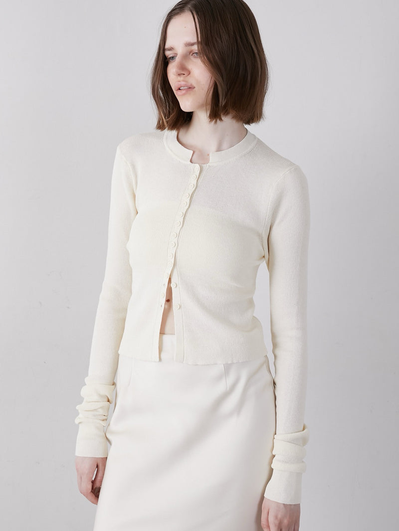 washable full button knit