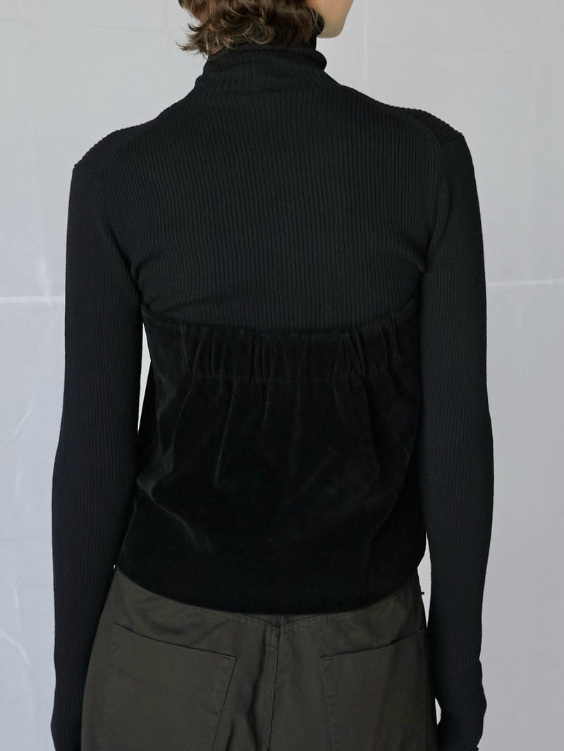 2way eco suede bustier