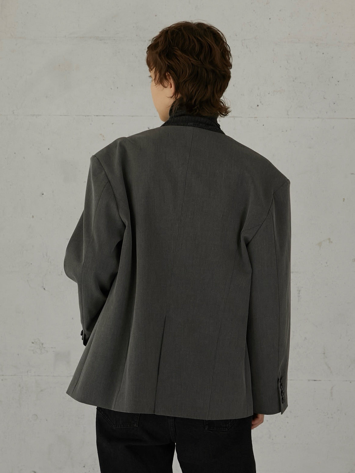 no collar hole jacket – LA PEAU DE GEM