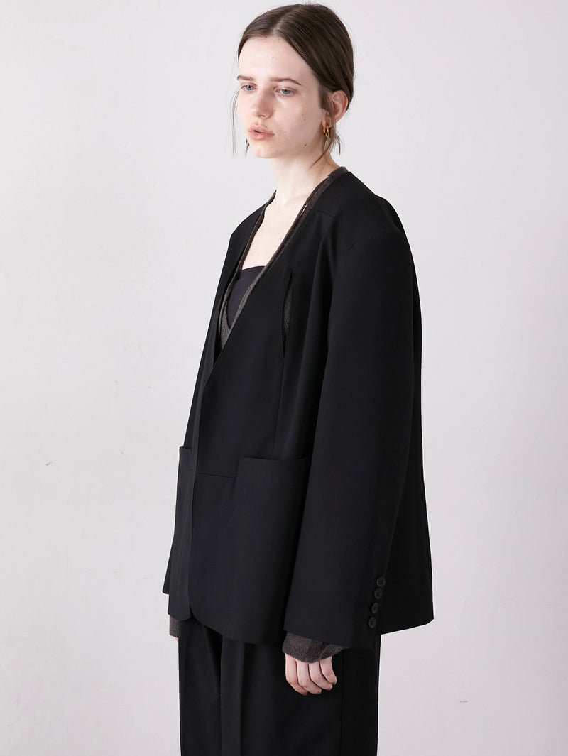 no collar hole jacket