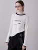 sheer print tee