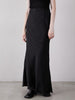 no slit satin skirt