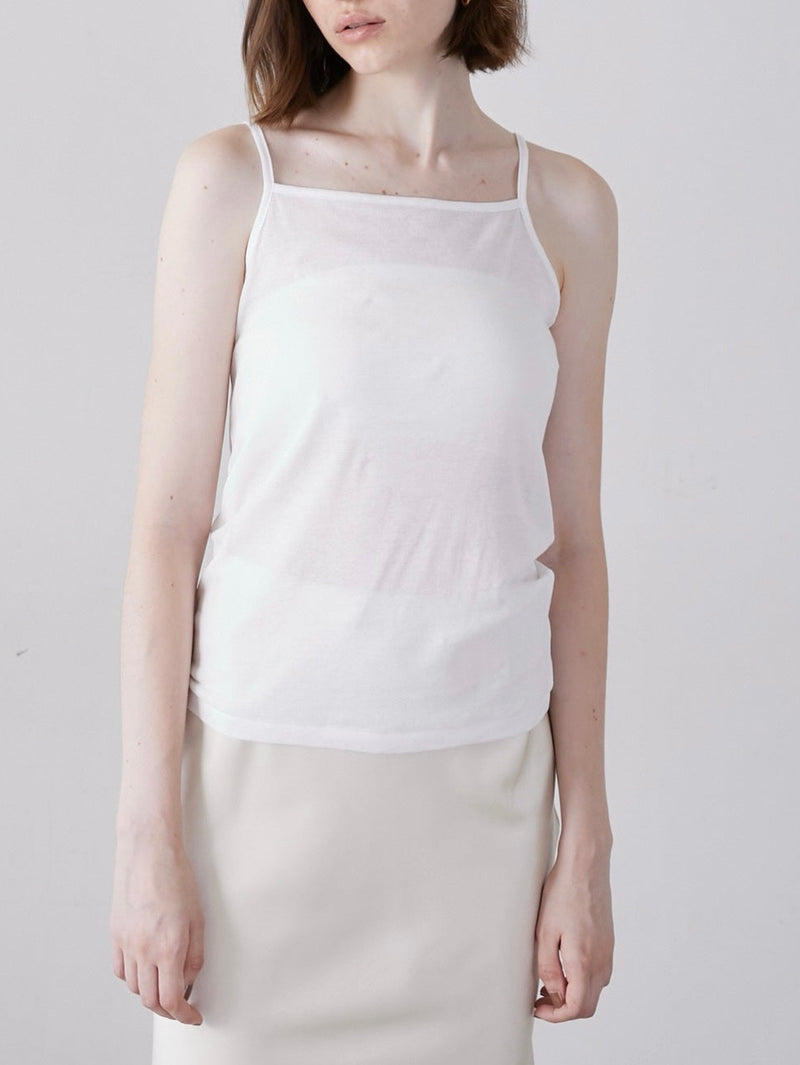 [8/21発売]two piece sheer rib tee