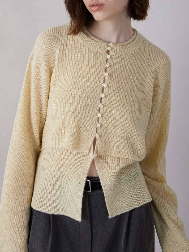 mohair like two piece knit