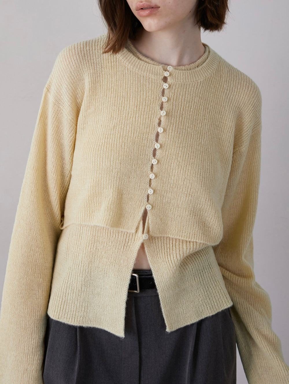 mohair like two piece knit