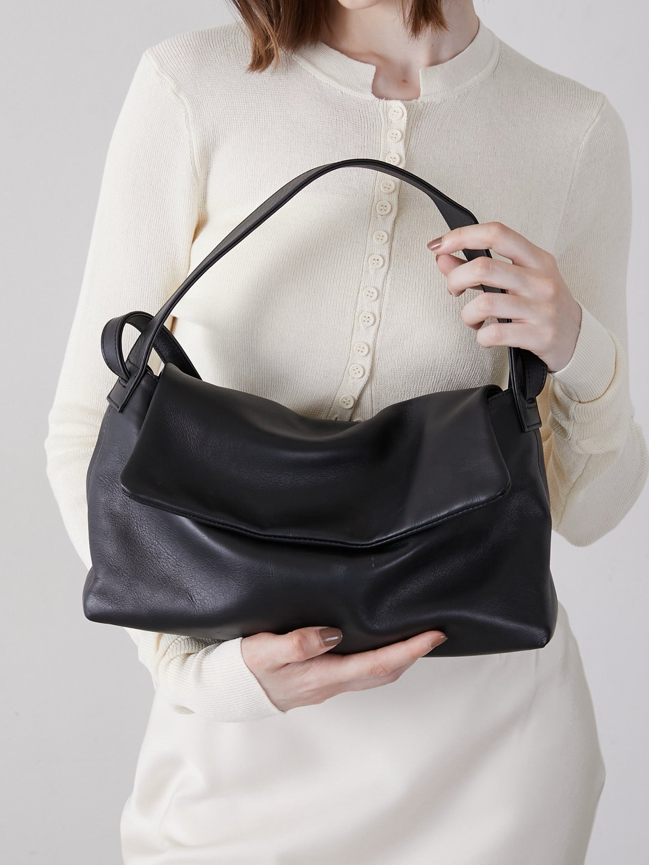 double shoulder smooth bag[smooth] – LA PEAU DE GEM