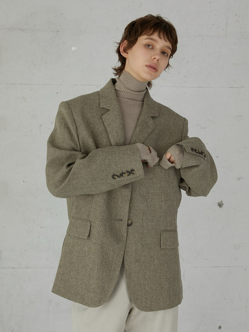 check single breasted jacket