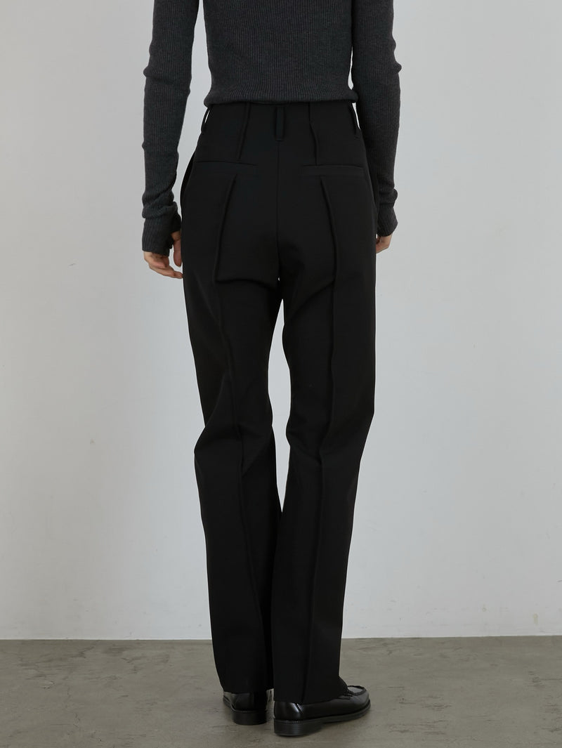 pintuck stretch pants