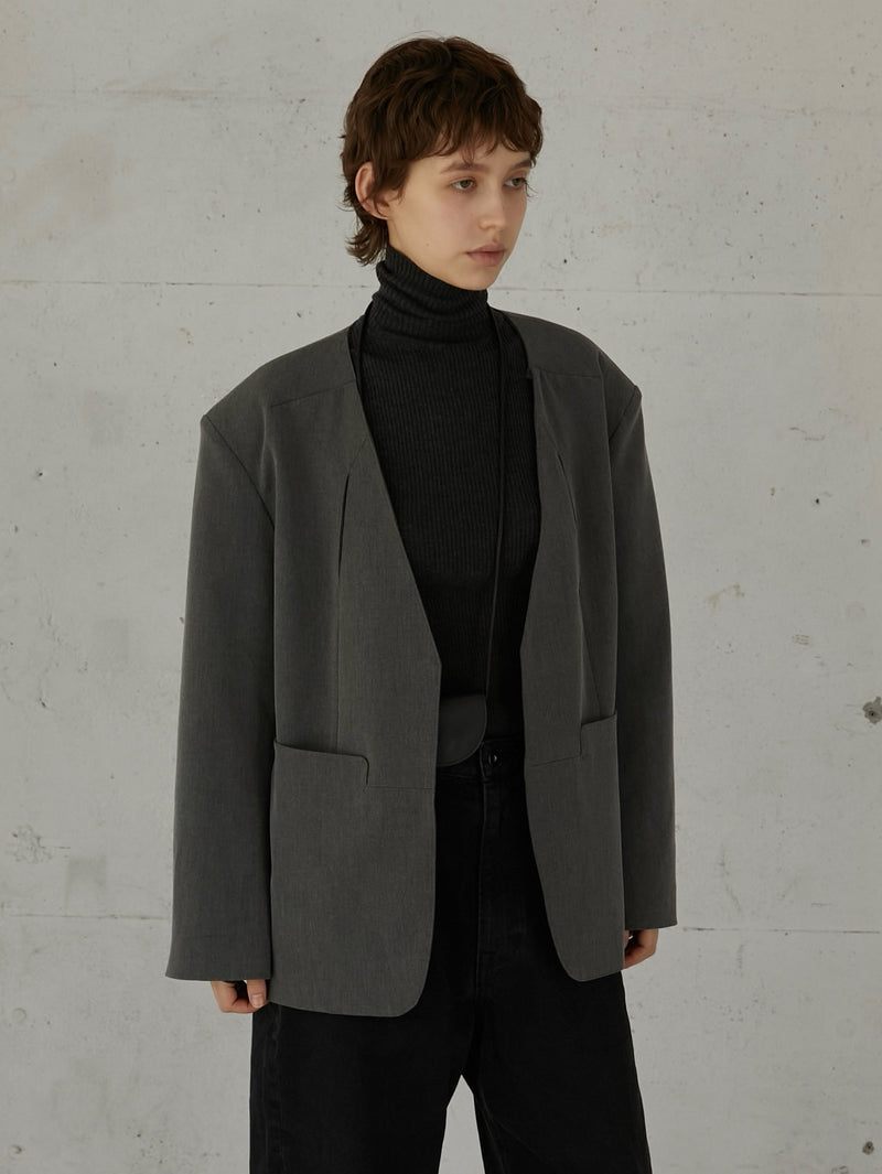 no collar hole jacket